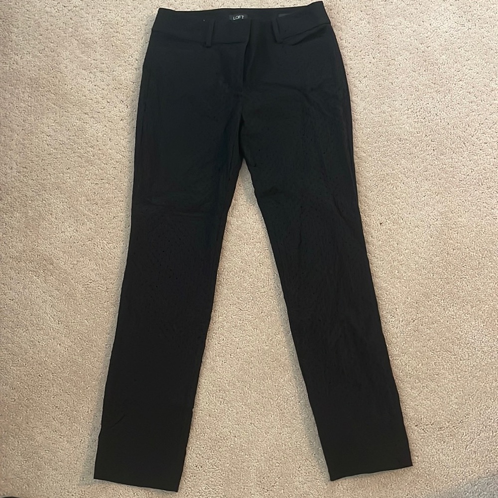 Black polka dot pants/ trousers